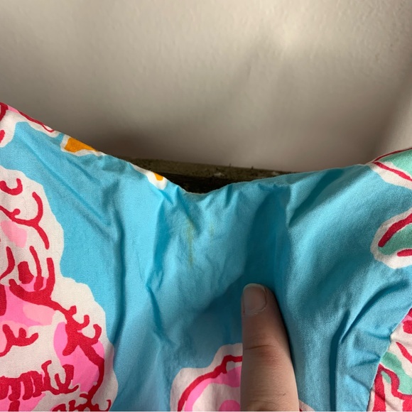 Lilly Pulitzer Lenore Dress Breakwater Blue Lolita Dress - Picture 3 of 9